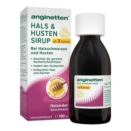 Angineta grlo & sirup proti kašlju, 100 ml