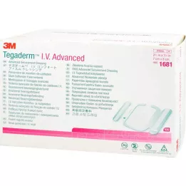 TEGADERM 3M I.V. Advanced Fixation V.7x8 cm 1681, 100 kos