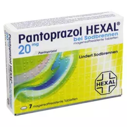 PANTOPRAZOL HEXAL b.Zgaga gastrorezistentne tablete, 7 kom