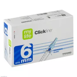 MYLIFE Igle za pero Clickfine 6 mm 31 G, 100 kos