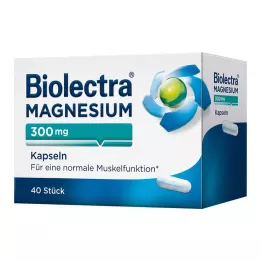 BIOLECTRA Magnezij 300 mg kapsule, 40 kos
