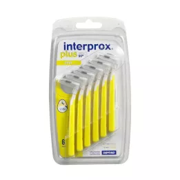 INTERPROX plus mini rumena medzobna ščetka, 6 kos