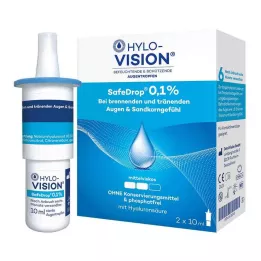 HYLO-VISION SafeDrop 0,1% kapljice za oko, 2X10 ml