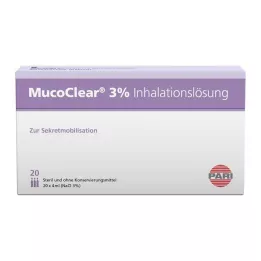 MUCOCLEAR 3% NaCl raztopina za inhaliranje, 20X4 ml