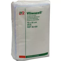 VLIWAZELL Vpojne komprese nesterilne 15x25 cm, 25 kos