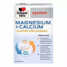 DOPPELHERZ Magnezij+Kalk.+Baker+Mangan sist.tab., 60 kos