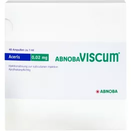 ABNOBAVISCUM Aceris 0,02 mg ampule, 48 kos