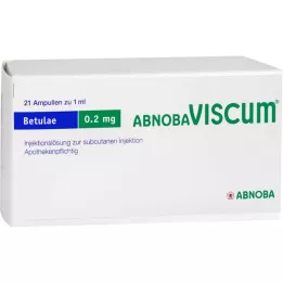ABNOBAVISCUM Betulae 0,2 mg ampule, 21 kos
