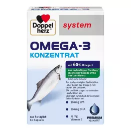 DOPPELHERZ Omega-3 koncentrat sistem kapsul, 60 kos