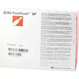 BD POSIFLUSH SP Napolnjene injekcijske brizge sistema za izpiranje, 30X10 ml