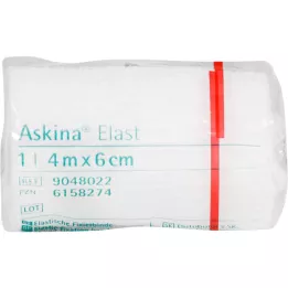 ASKINA Elast bandaža 6 cmx4 m celofanirana, 1 kos