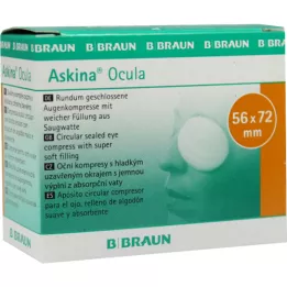 ASKINA Ocula očesni kompr. 56x72 mm nesterilen, 5 kos