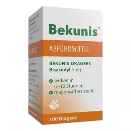 BEKUNIS Bisacodyl Dražeji 5 mg gastrorezistentne tablete, 100 kos