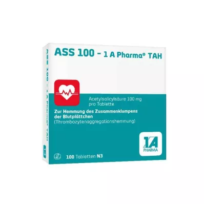 ASS 100-1A Pharma TAH Tablete, 100 kos