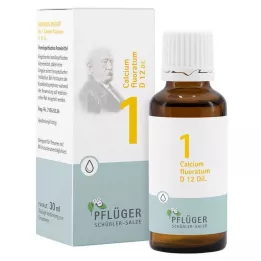 BIOCHEMIE Pflüger 1 Calcium fluoratum D 12 kapljic, 30 ml