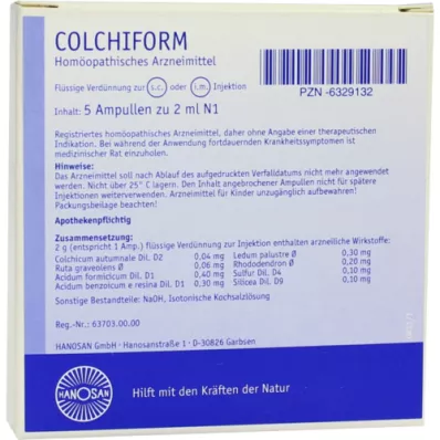COLCHIFORM Ampule raztopina za injiciranje, 10 ml