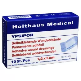 WUNDVERBAND Ypsipor sterilni 5x7,2 cm, 10 kos