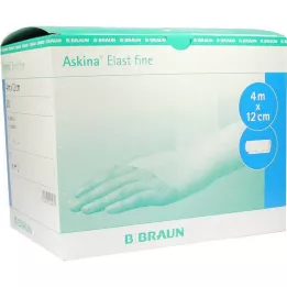 ASKINA Elast Fine Bandage 12 cmx4 m ohlapen, 20 kos