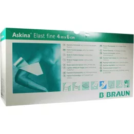 ASKINA Elast Fine Bandage 6 cmx4 m ohlapen, 100 kos