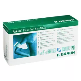ASKINA Elast Fine Bandage 10 cmx4 m ohlapen, 50 kos