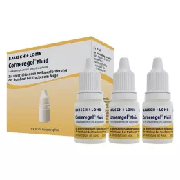 CORNEREGEL Tekočine kapljice za oko, 3X10 ml
