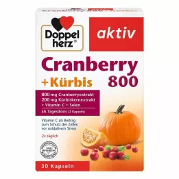 DOPPELHERZ Brusnica+Buča kapsule, 30 kos