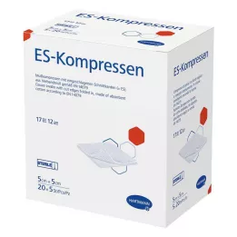 ES-KOMPRESSEN sterilni 5x5 cm 12 pak., 20X5 kos