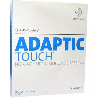 ADAPTIC Touch 7,6x11 cm nelepljiva silikonska obloga za rane, 10 kos ADAPTIC Touch 7,6x11 cm nelepljiva silikonska obloga za rane, 10 kos