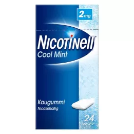 NICOTINELL Žvečilni gumi Cool Mint 2 mg, 24 kos