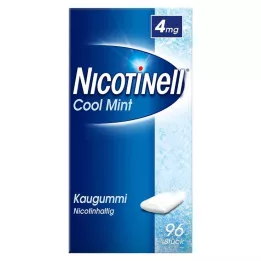 NICOTINELL Žvečilni gumi Cool Mint 4 mg, 96 kos
