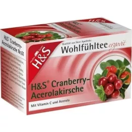 H&S Filter vrečka brusnica acerola češnja, 20X2,8 g
