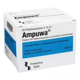 AMPUWA Plastične ampule injekcijska/infuzijska raztopina, 20X10 ml