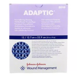 ADAPTIC 12,7x22,9 cm vlažna obloga za rane, 12 kos