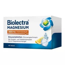 BIOLECTRA Magnezij 365 mg fortissimum limona, 40 kos