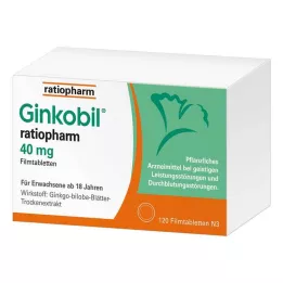 GINKOBIL-ratiopharm 40 mg filmsko obložene tablete, 120 kos