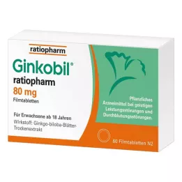 GINKOBIL-ratiopharm 80 mg filmsko obložene tablete, 60 kos