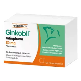GINKOBIL-ratiopharm 80 mg filmsko obložene tablete, 120 kos