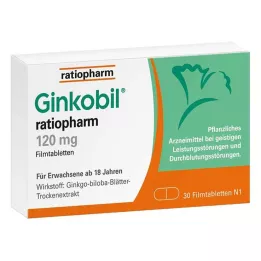 GINKOBIL-ratiopharm 120 mg filmsko obložene tablete, 30 kos