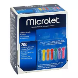 MICROLET Lancete barvne, 200 kom