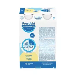 FRESUBIN PROTEIN Energy DRINK Steklenička za pitje Vanilla, 4X200 ml