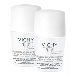 VICHY DEO Roll-on Sensitive Antitrans.48h Dvojno pakiranje, 2X50 ml