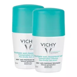 VICHY DEO Roll-on antiperspirant 48h dvojno pakiranje, 2x50 ml
