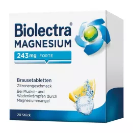 BIOLECTRA Magnezij 243 mg forte Lemon Br.-Tabl., 20 kos