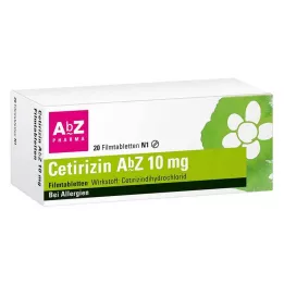 CETIRIZIN AbZ 10 mg filmsko obložene tablete, 20 kom