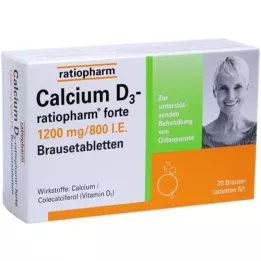 CALCIUM D3-ratiopharm forte šumeče tablete, 20 kom