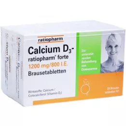 CALCIUM D3-ratiopharm forte šumeče tablete, 40 kom
