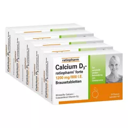 CALCIUM D3-ratiopharm forte šumeče tablete, 100 kos