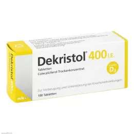 DEKRISTOL 400 IE tablete, 100 kos