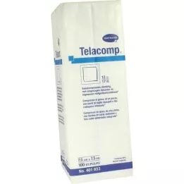 TELACOMP Komprese 7,5x7,5 cm 12-kratne, 100 kosov