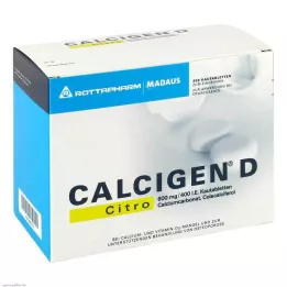 CALCIGEN D Citro 600 mg/400 I.E. žvečljive tablete, 200 kom